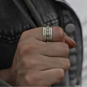 NEW Engraved Gold Star Ring | 925 Sterling Silver, Star‎ Ring